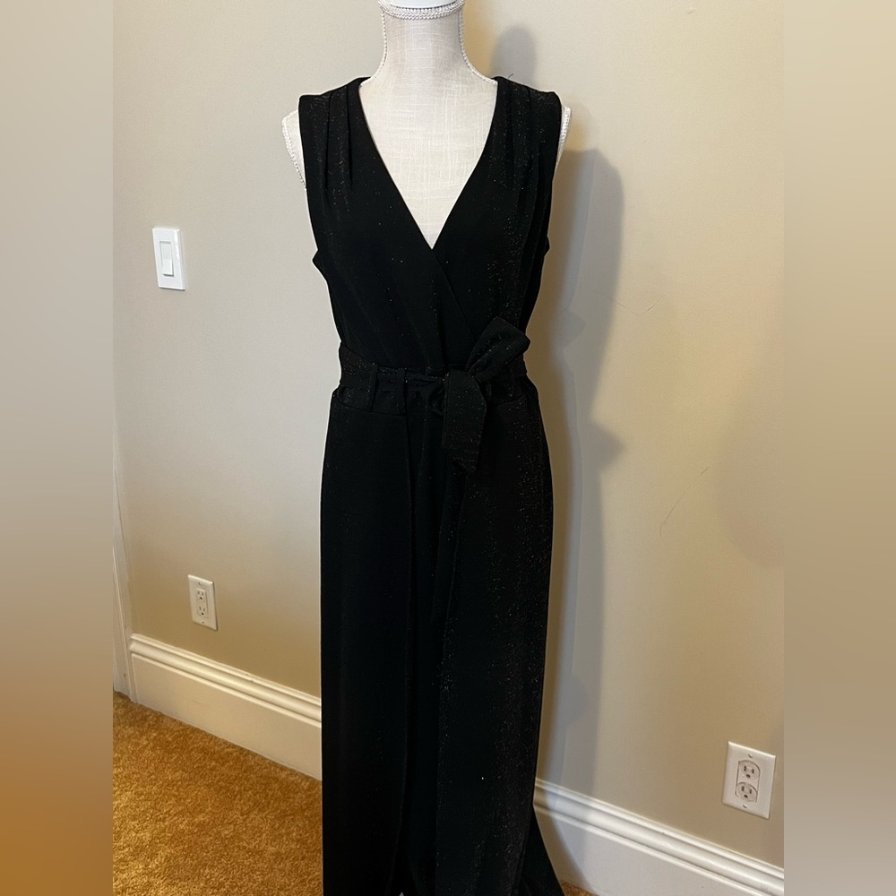 Shelby Nites black shimmery pant suit